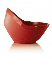 Drain & Serve Colander by CKS Zeal in Lime Green, Red